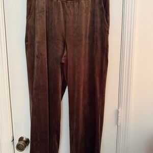 Brown Men's Velour Pants